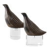 Uttermost Home Decor Uttermost Nesting Bird Gray Sculptures, S/2
