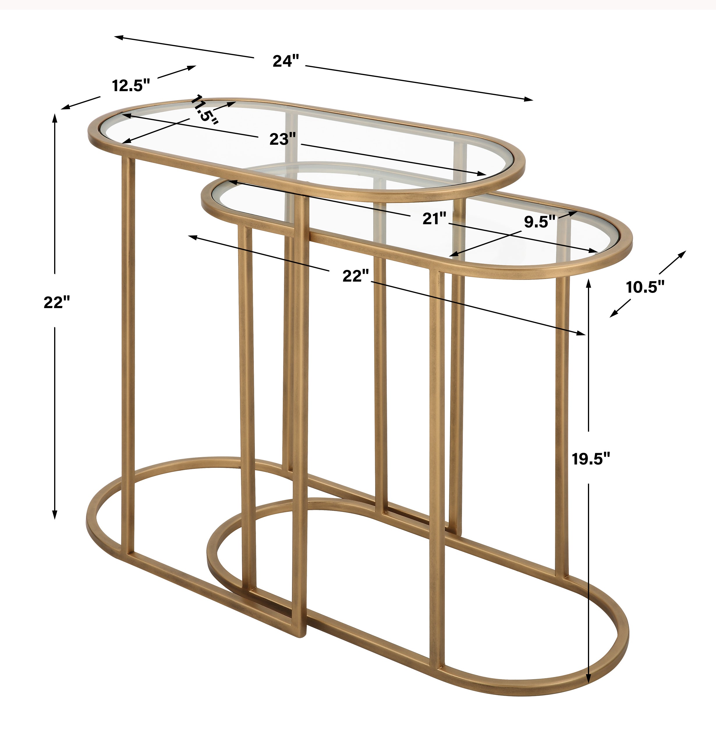 Uttermost Home Decor Uttermost Nesting Tables Set Of 2
