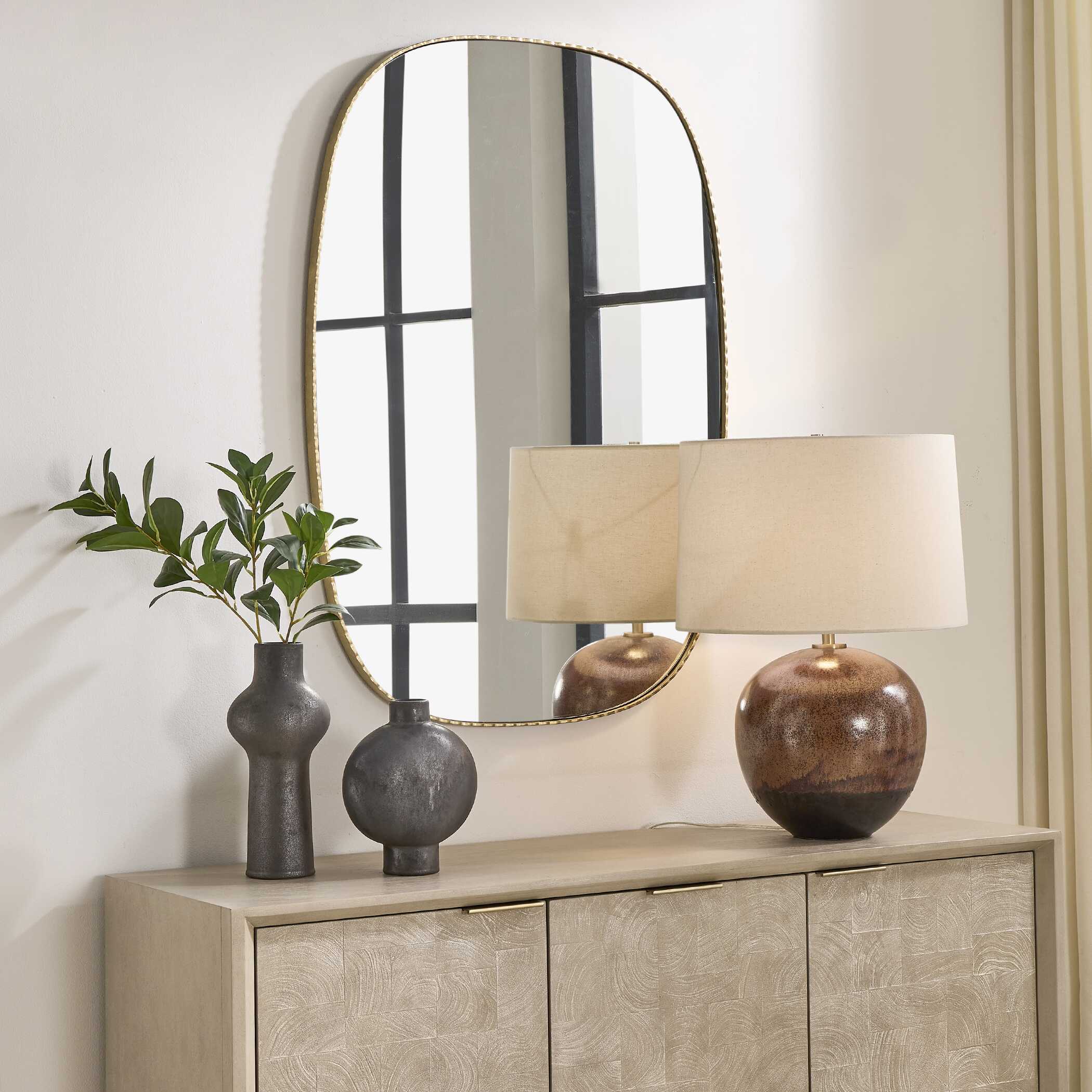 Uttermost Uttermost Nidia Antique Gold Mirror