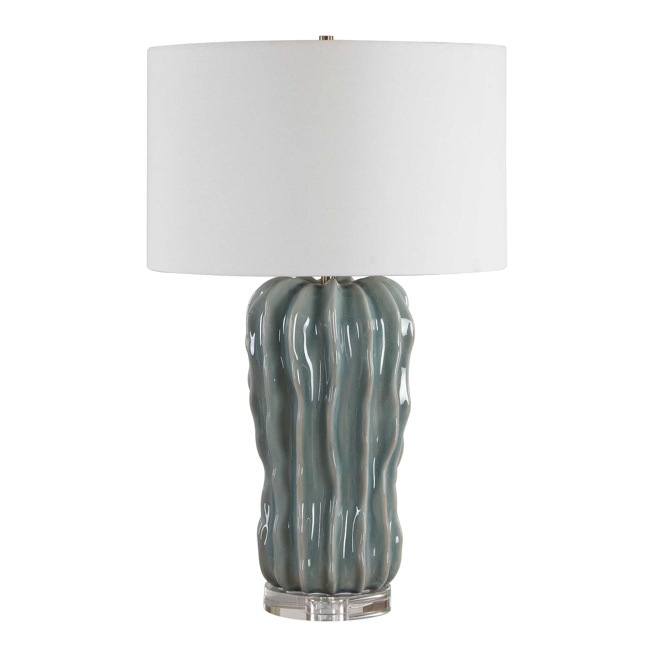 Uttermost Lighting Uttermost Niese Light Blue Glaze Table Lamp