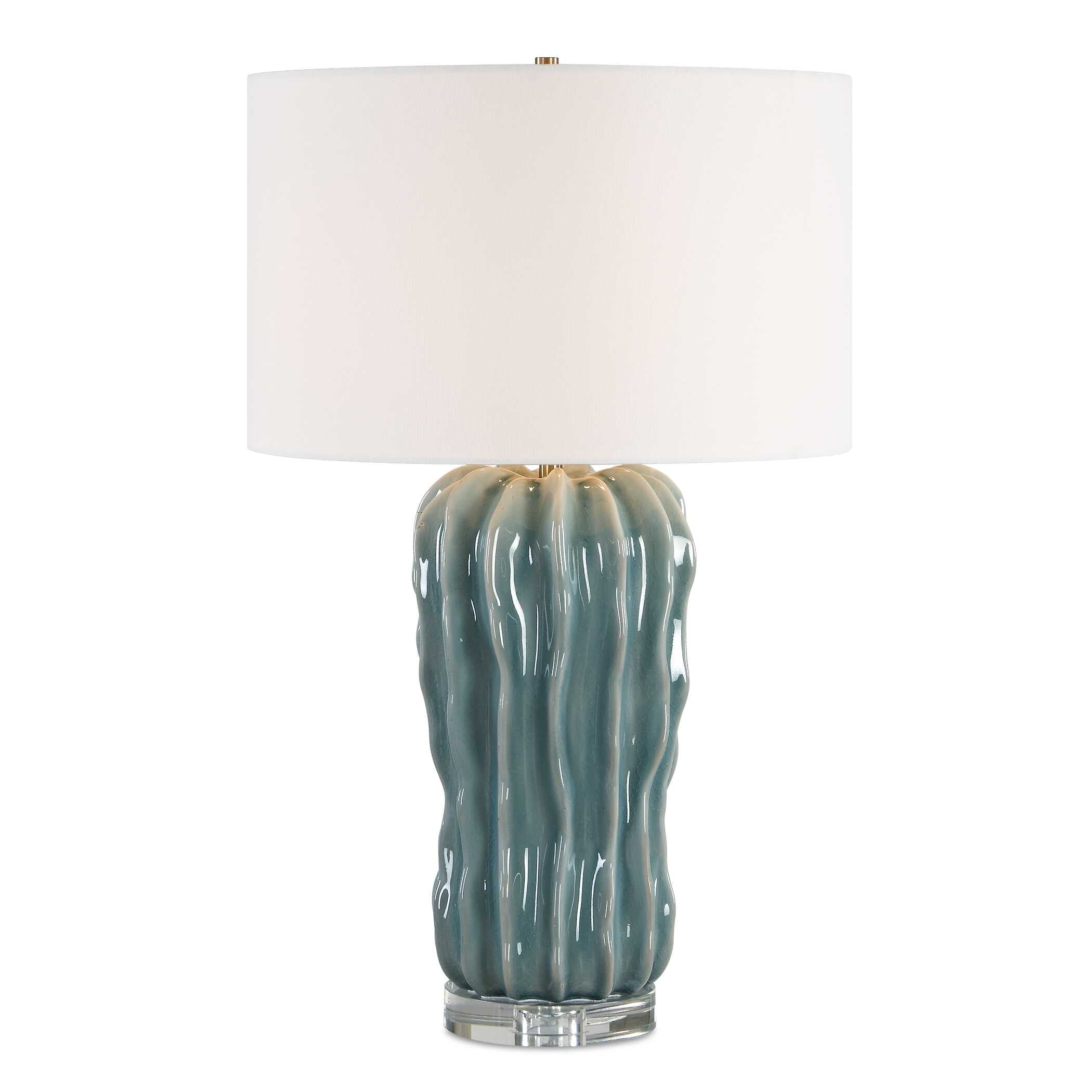 Uttermost Lighting Uttermost Niese Light Blue Glaze Table Lamp