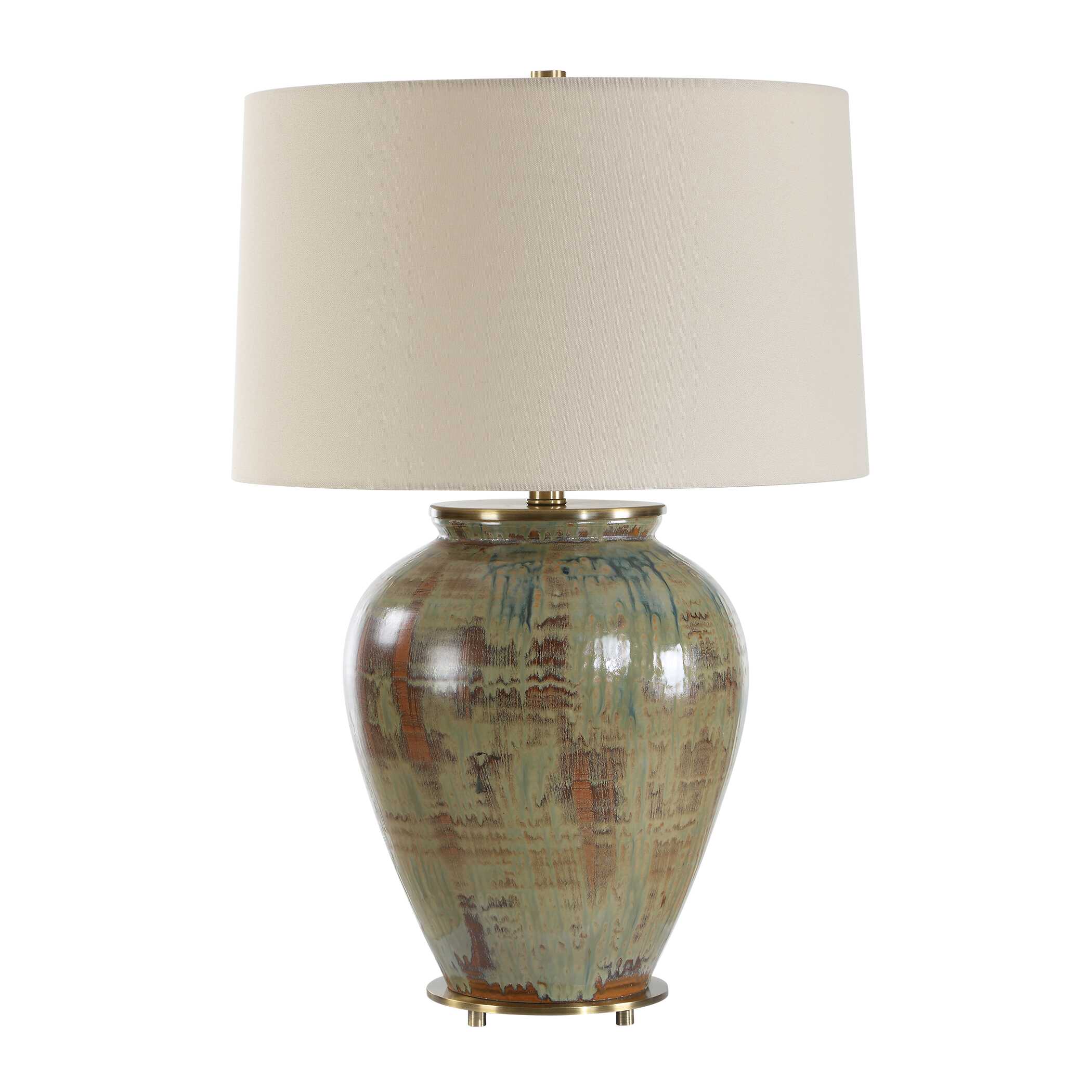 Uttermost Uttermost Olisa Brown Green Table Lamp