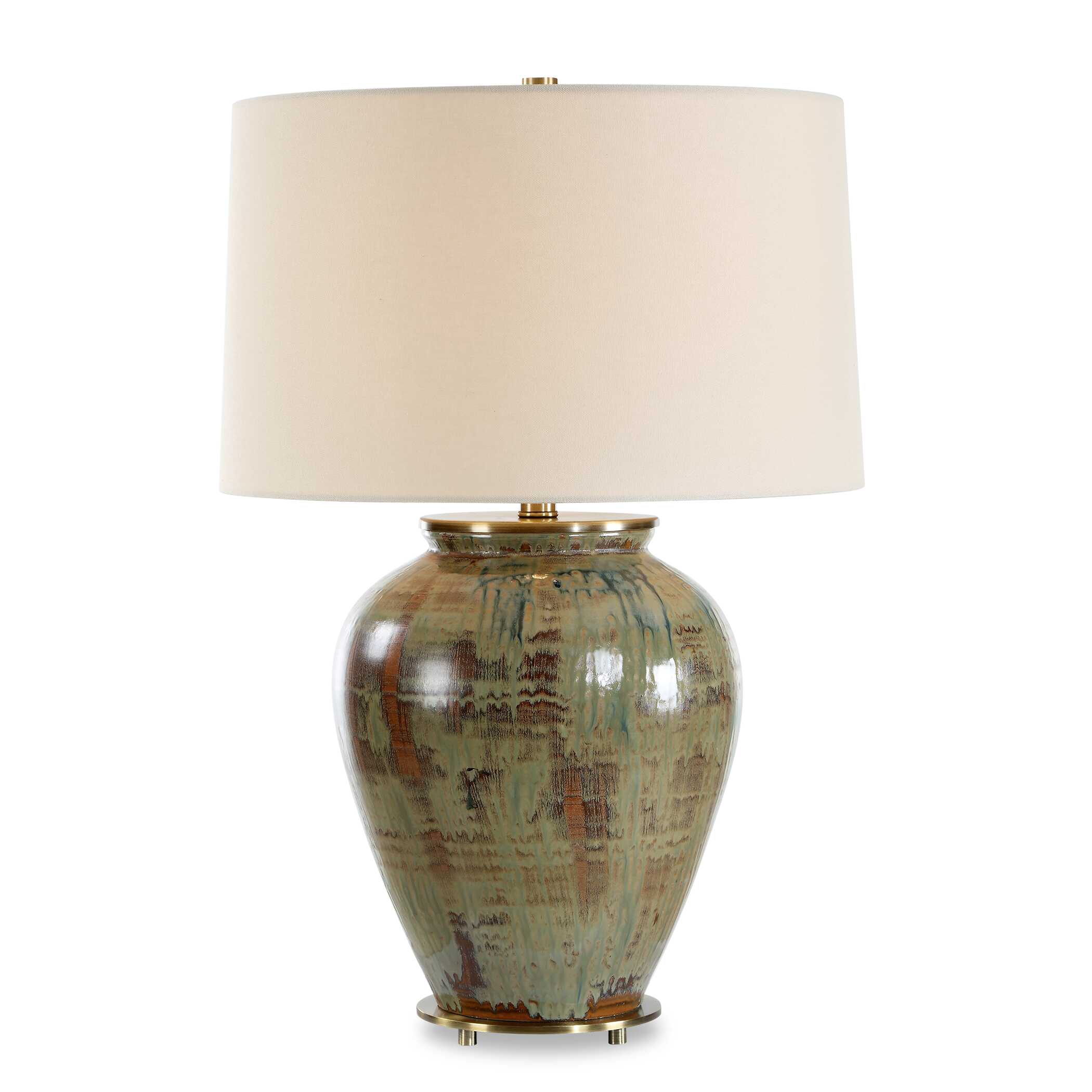 Uttermost Uttermost Olisa Brown Green Table Lamp