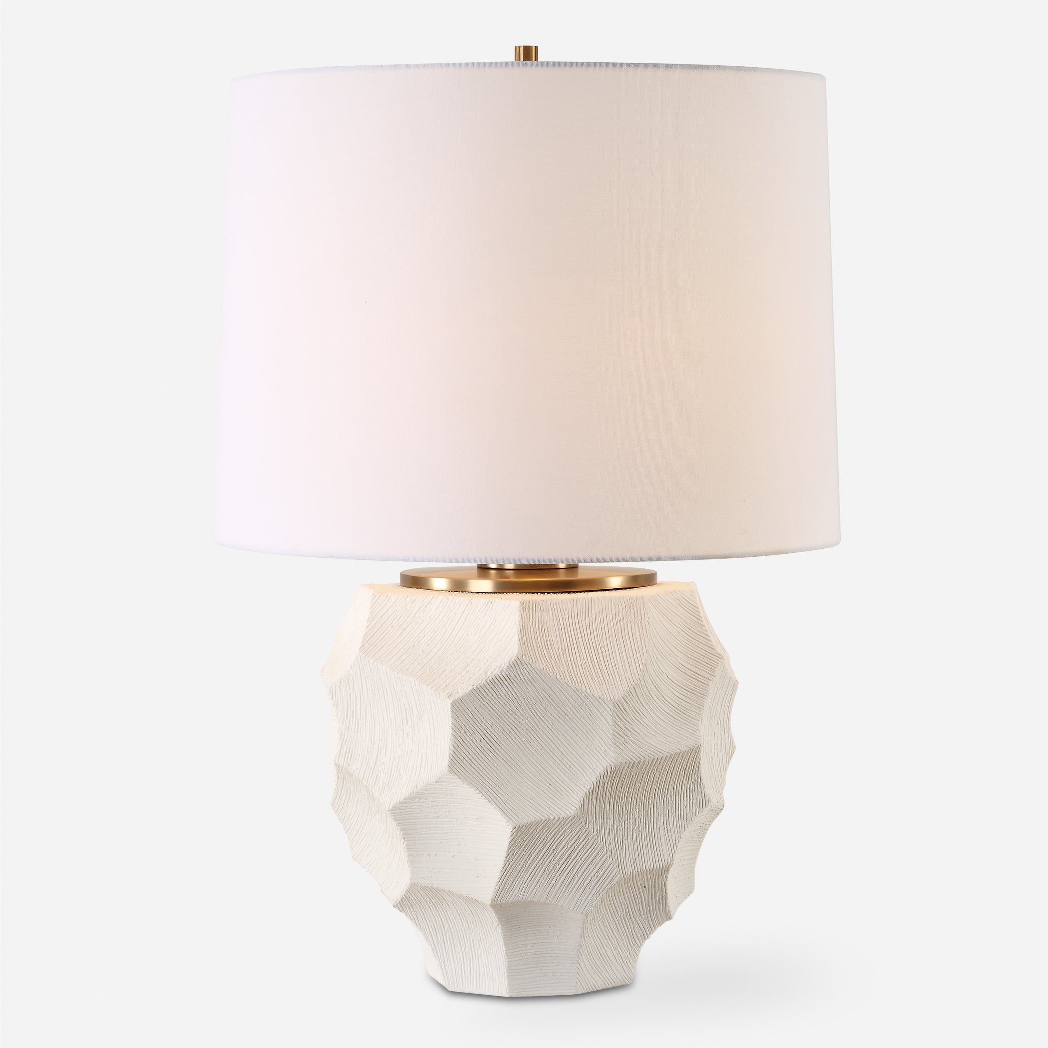 Uttermost Lighting Uttermost On Edge Chalk White Table Lamp