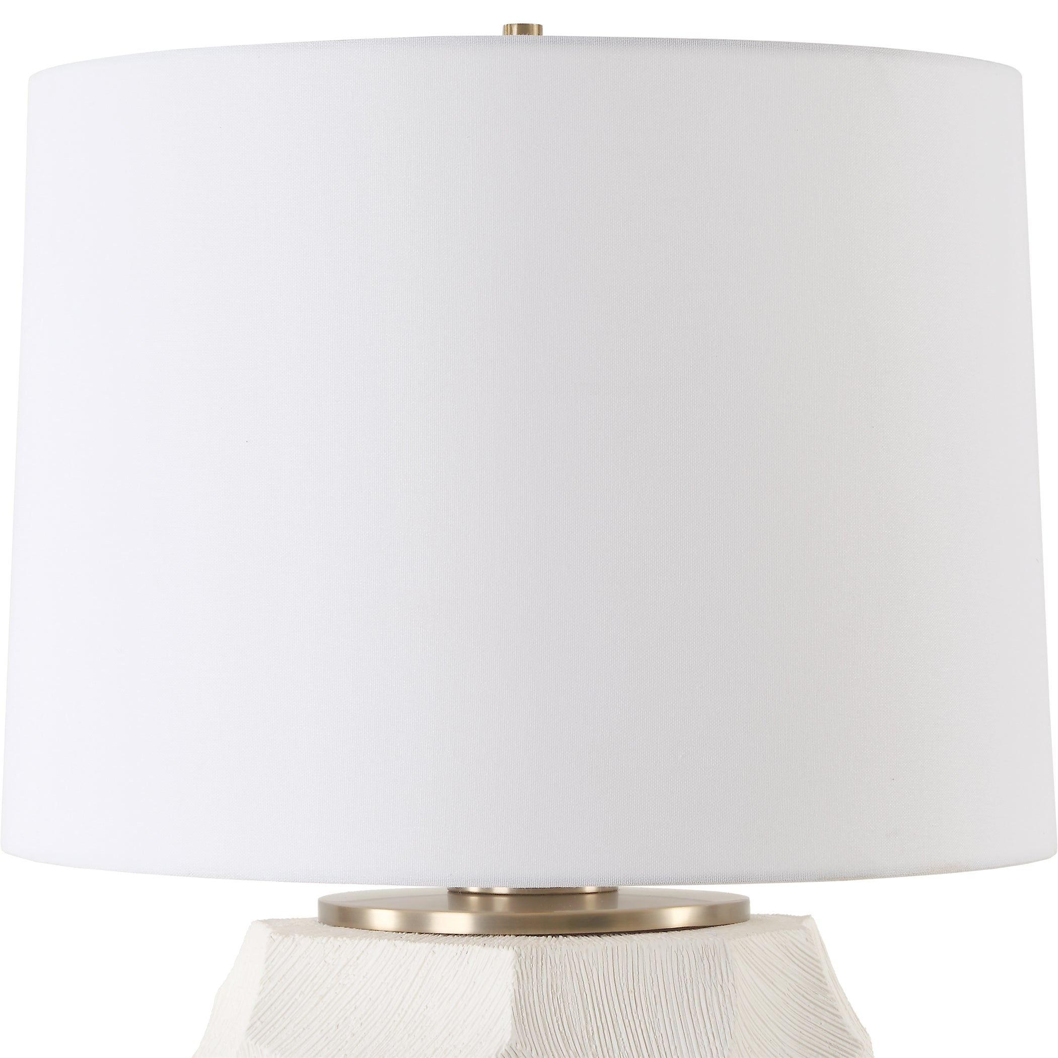 Uttermost Lighting Uttermost On Edge Chalk White Table Lamp