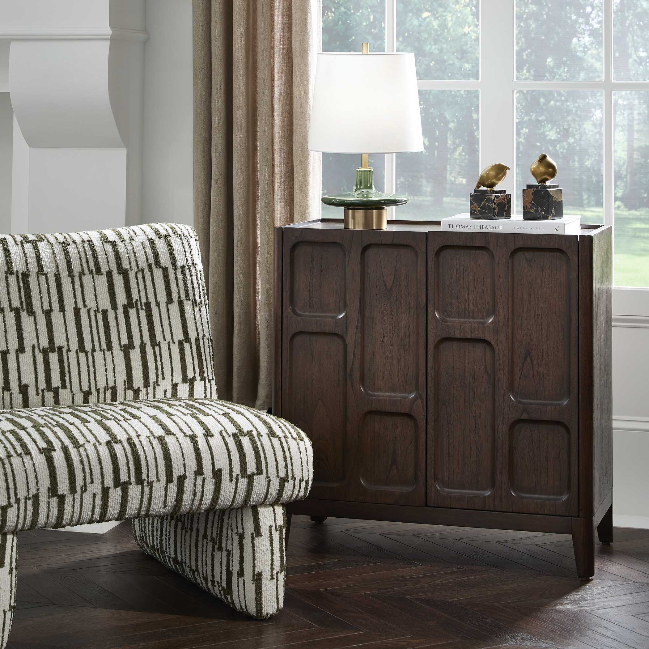 Uttermost Furniture Uttermost On The Block 2 Door Walnut Cabinet