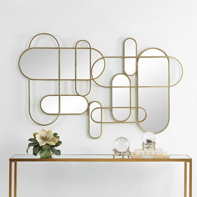 Uttermost Home Motor Freight - Rate to be Quoted Uttermost On Track Mirrored Wall Decor