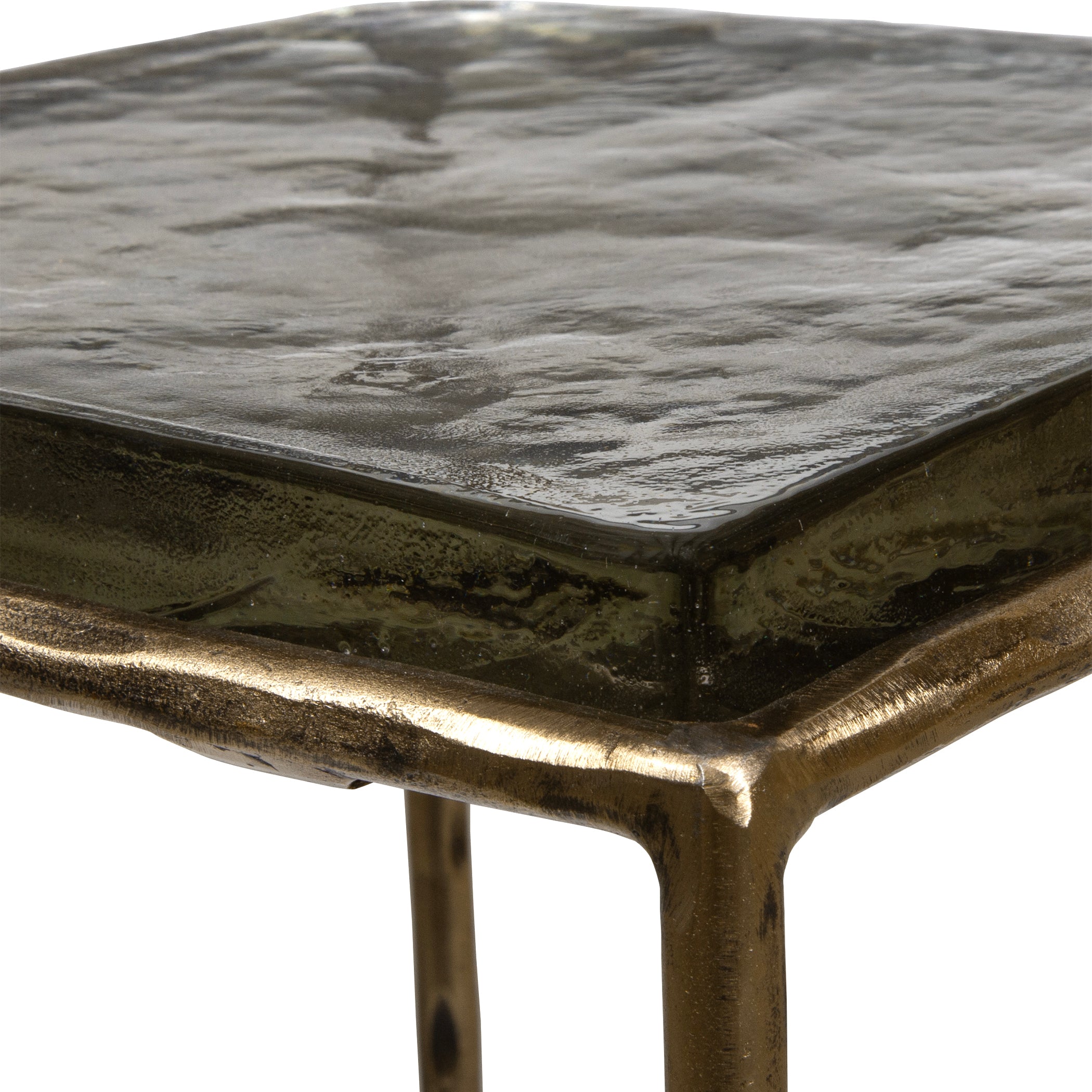 Uttermost Furniture Uttermost Ovard Antiqued Gold Accent Table