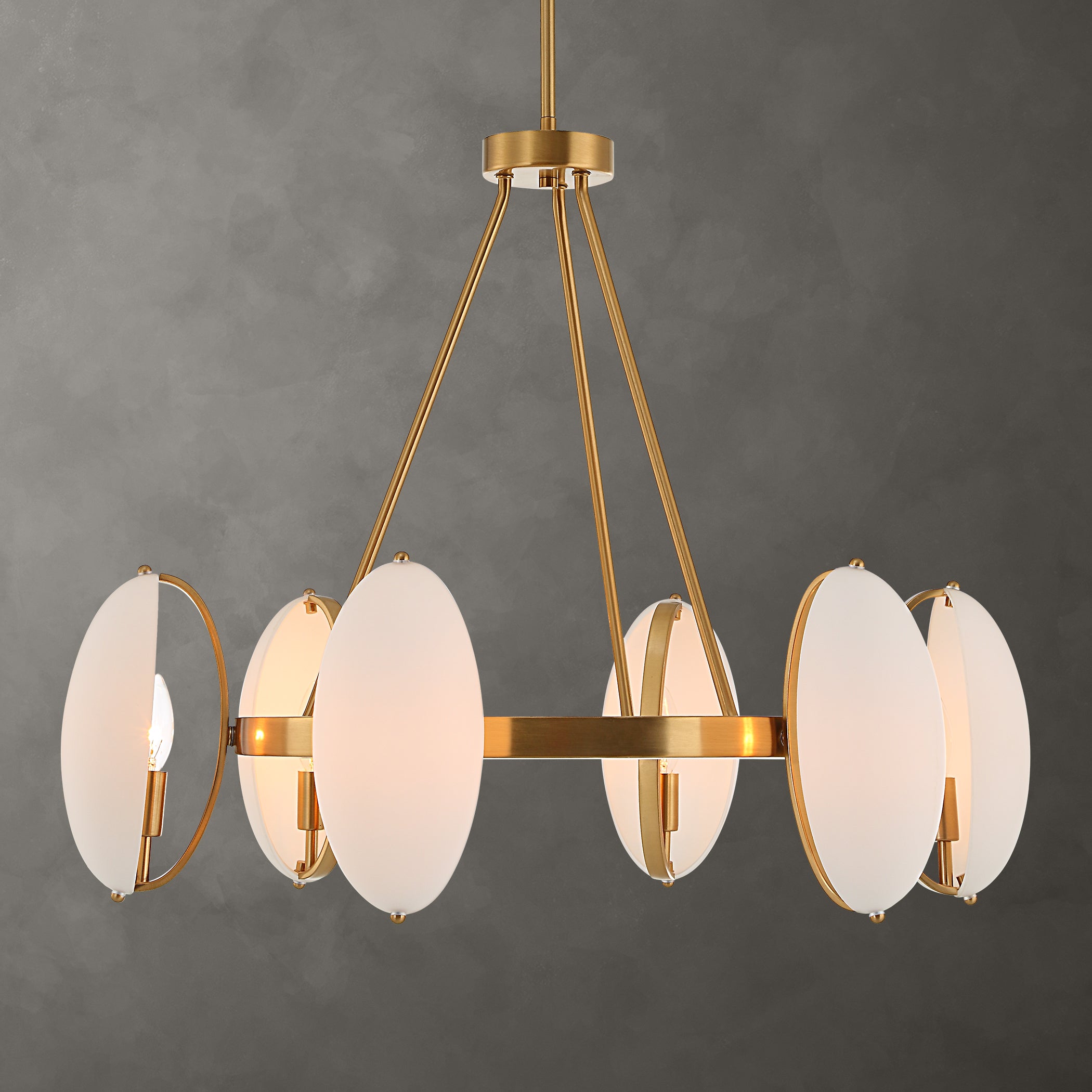 Uttermost Lighting Oversized - Rate to be Quoted Uttermost Oviform 6 Light Round Chandelier