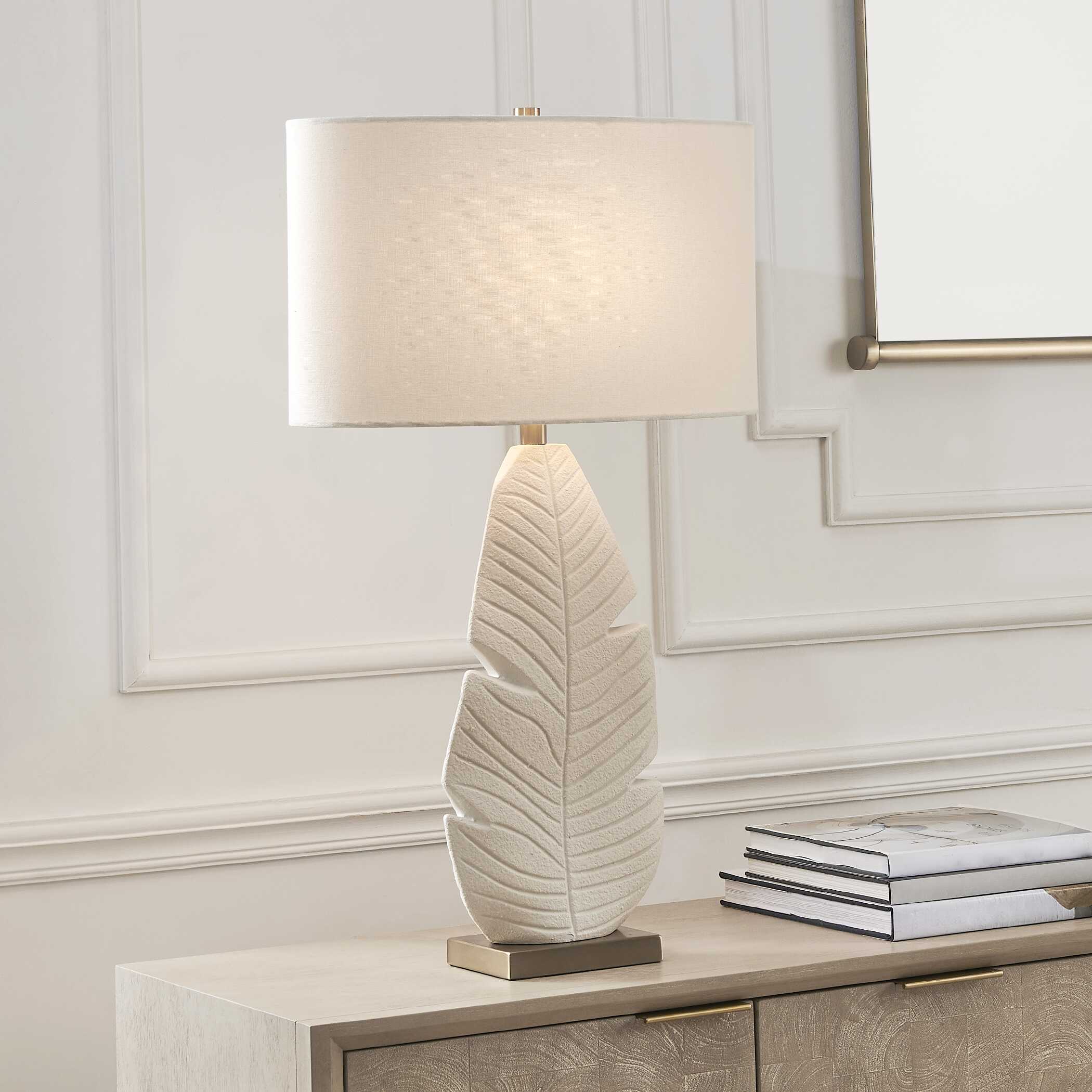 Uttermost Uttermost Palm Leaf White Table Lamp