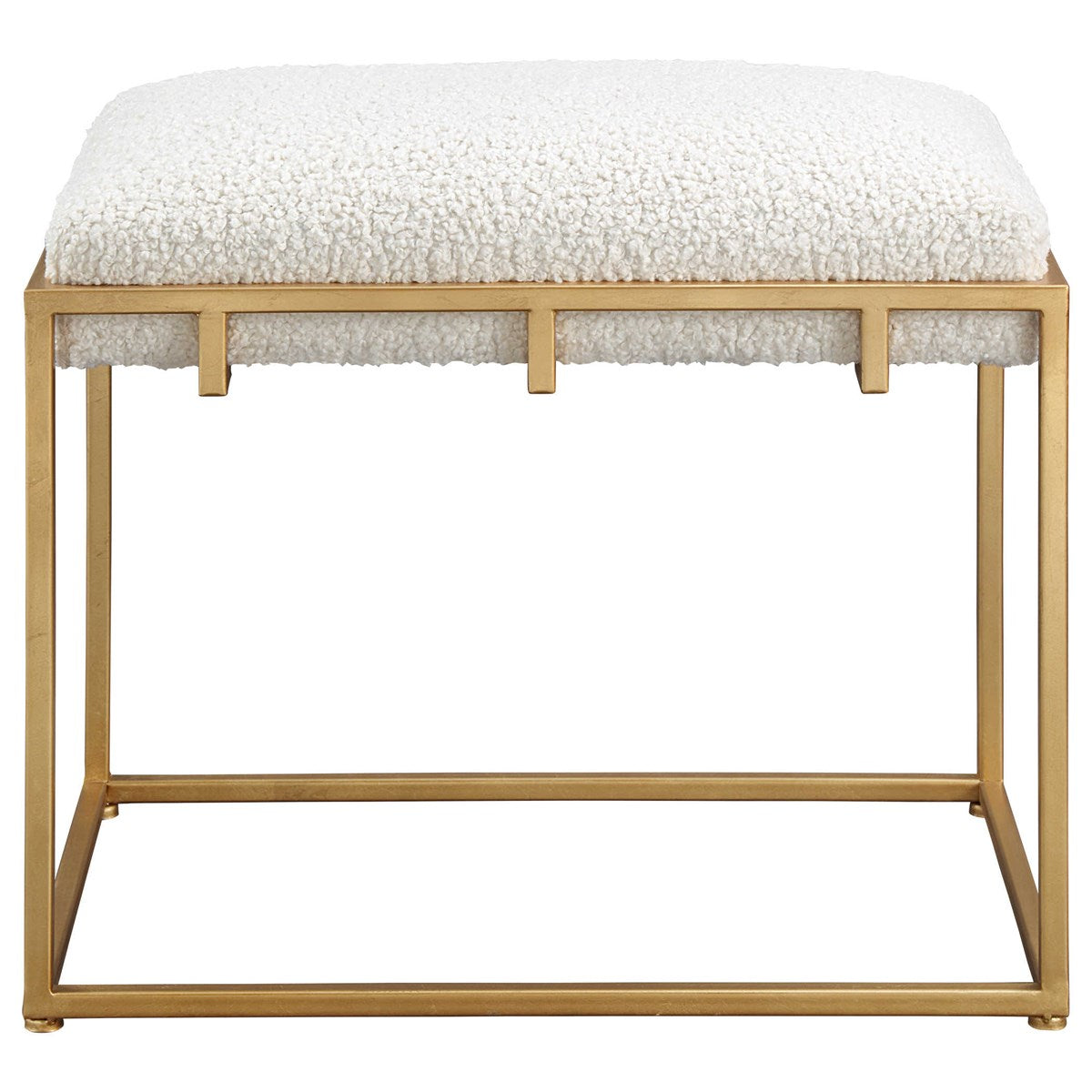 Uttermost Home Uttermost Paradox Small Bench, Gold