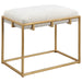 Uttermost Home Uttermost Paradox Small Bench, Gold