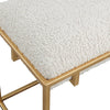 Uttermost Home Uttermost Paradox Small Bench, Gold