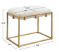 Uttermost Home Uttermost Paradox Small Bench, Gold