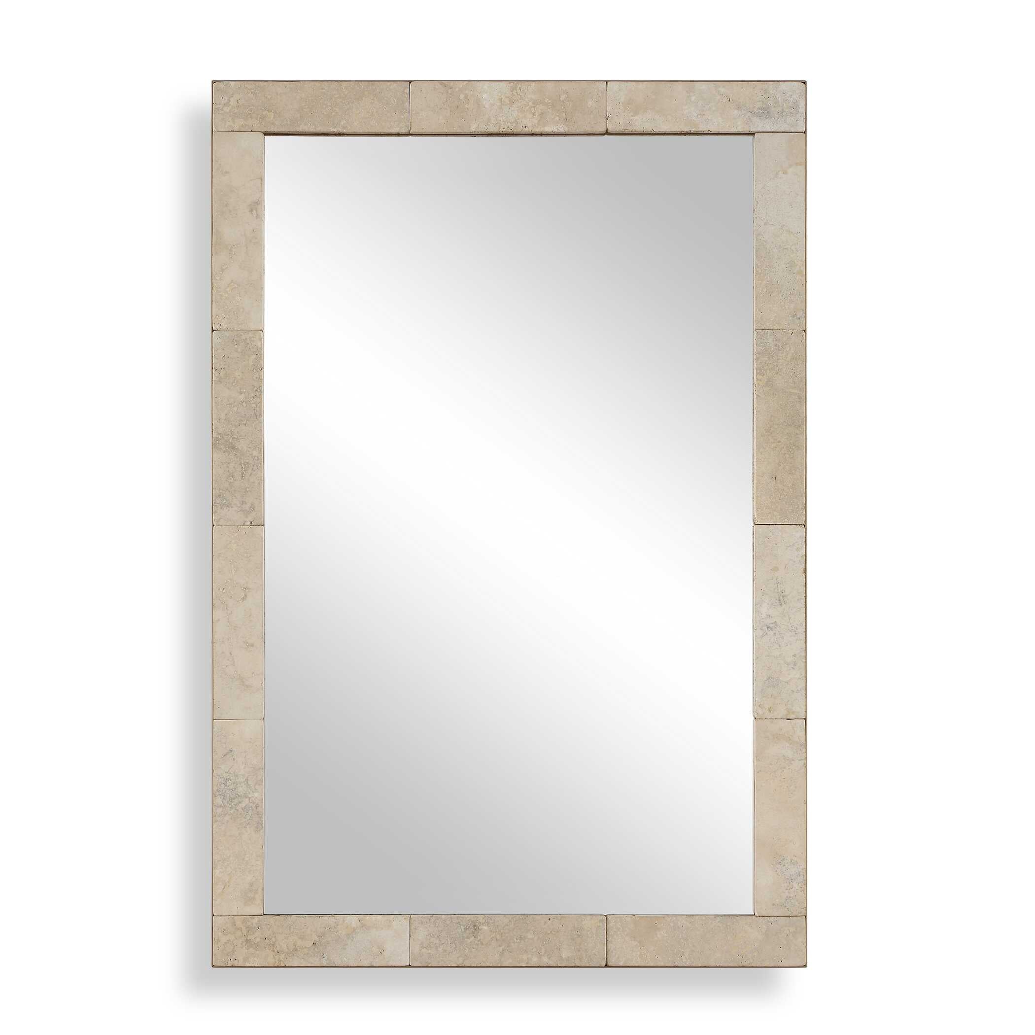 Uttermost Home Decor Uttermost Pave Rectangular Travertine Mirror