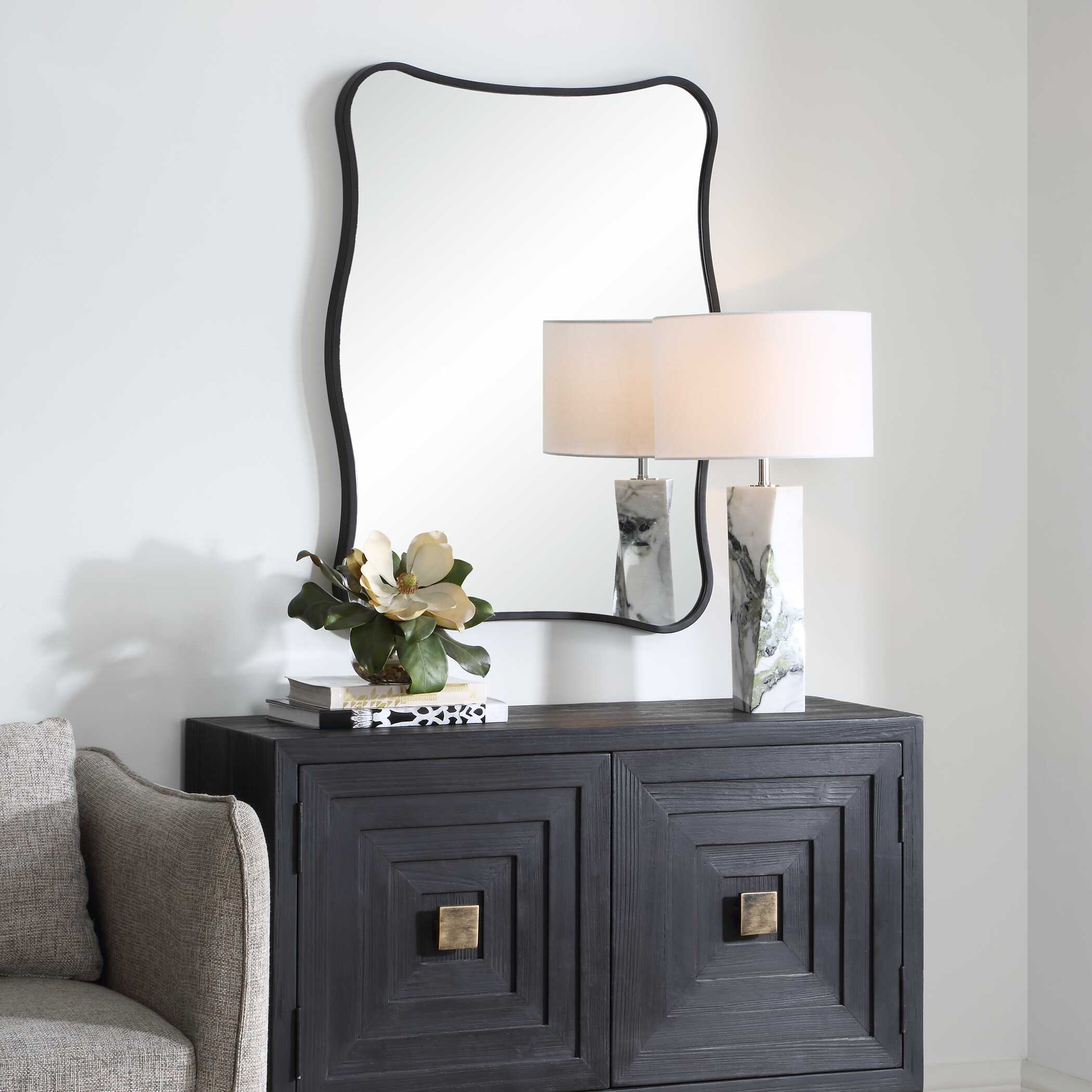 Uttermost Uttermost Pavia Black Vanity Mirror