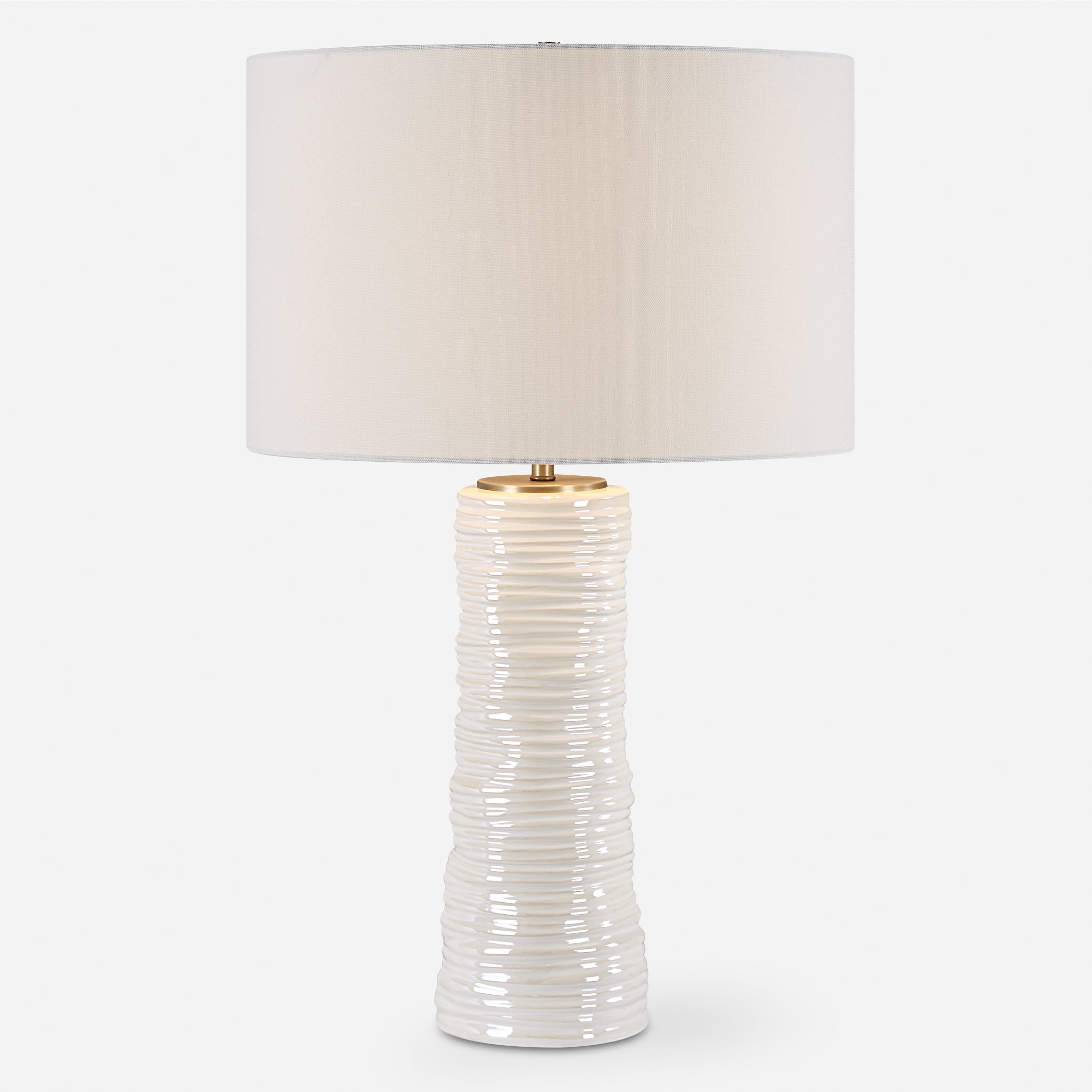 Uttermost Lighting Uttermost Pavlova Glossy White Table Lamp