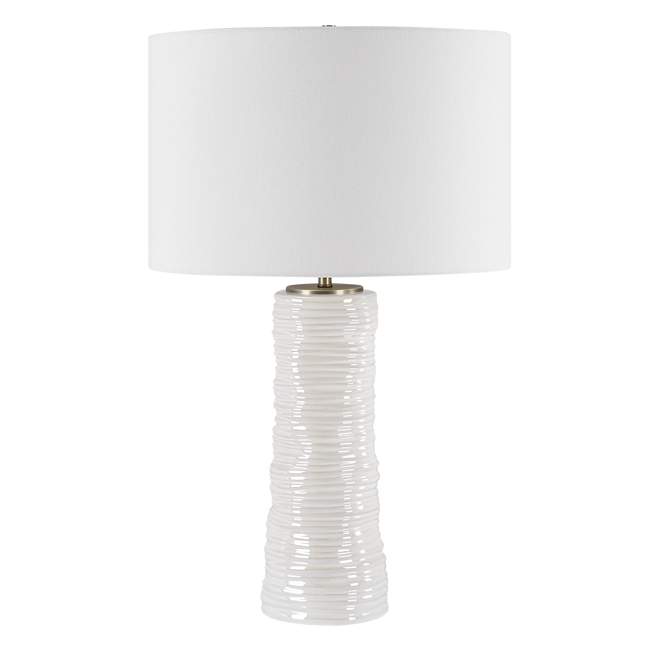 Uttermost Lighting Uttermost Pavlova Glossy White Table Lamp