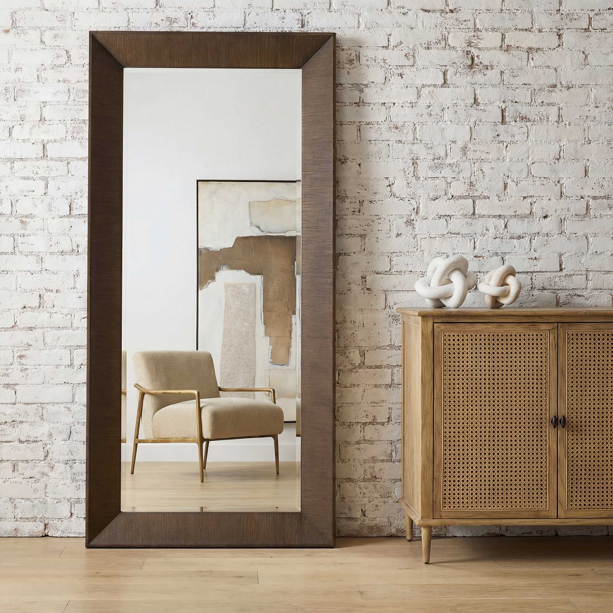 Uttermost Home Decor Uttermost Pearce Tall Walnut Mirror