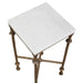 Uttermost Furniture Uttermost Penelope White Marble Accent Table