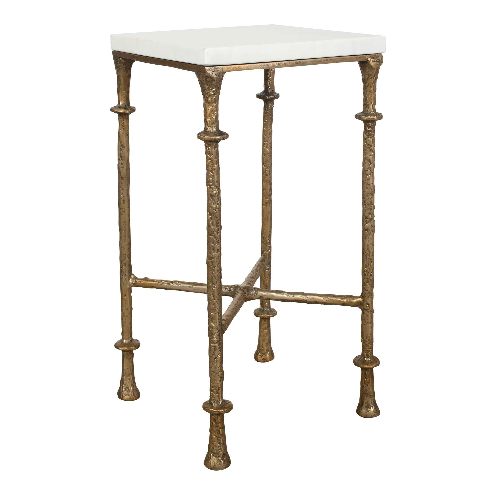 Uttermost Furniture Uttermost Penelope White Marble Accent Table
