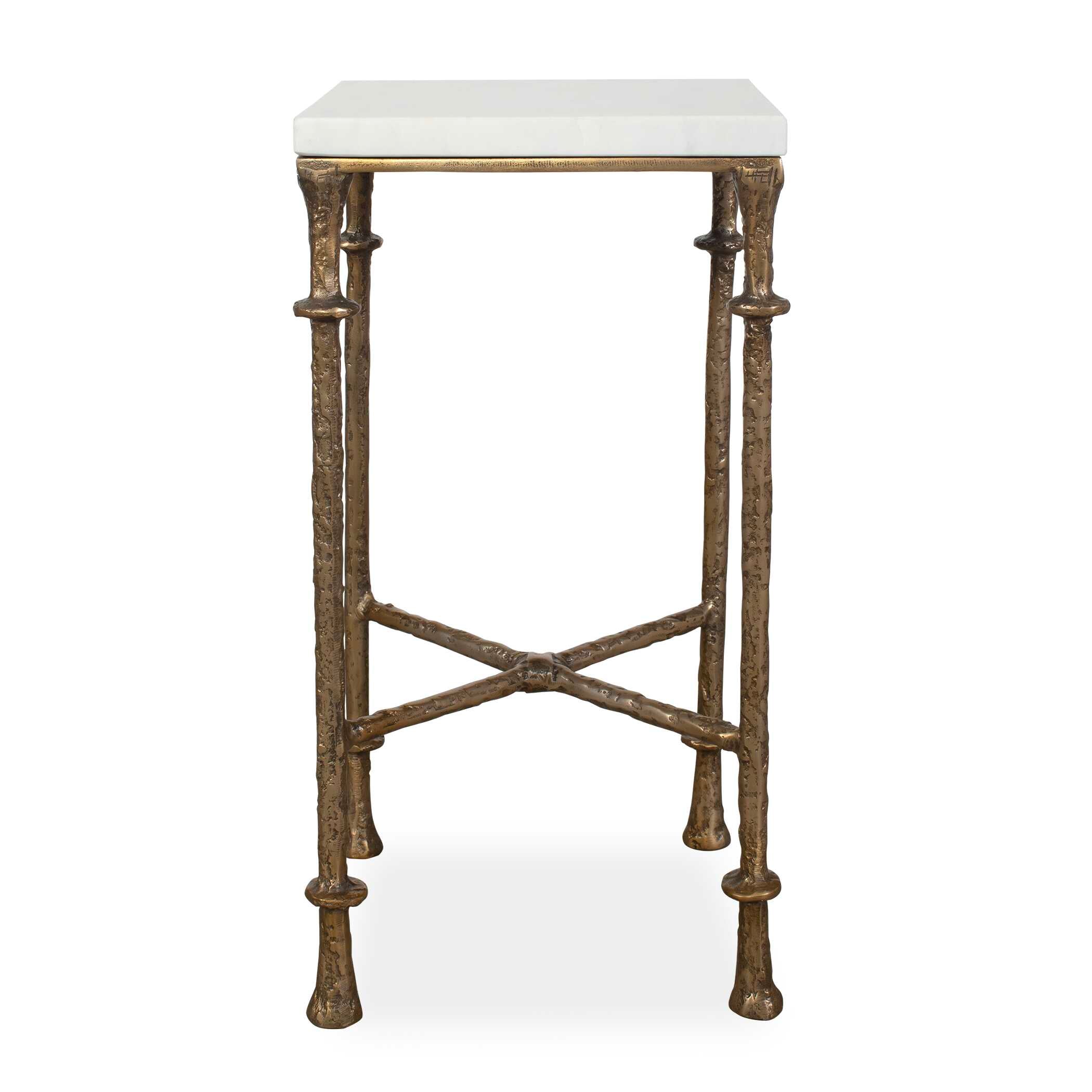 Uttermost Furniture Uttermost Penelope White Marble Accent Table