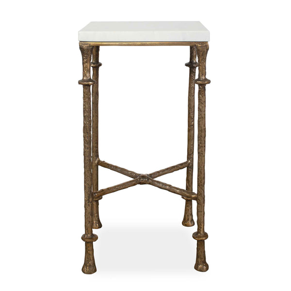 Uttermost Furniture Uttermost Penelope White Marble Accent Table