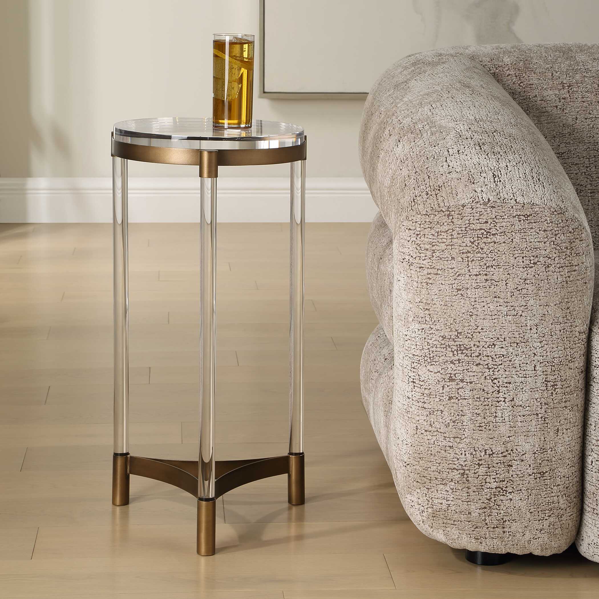 Uttermost Uttermost Pereira Round Acrylic Accent Table