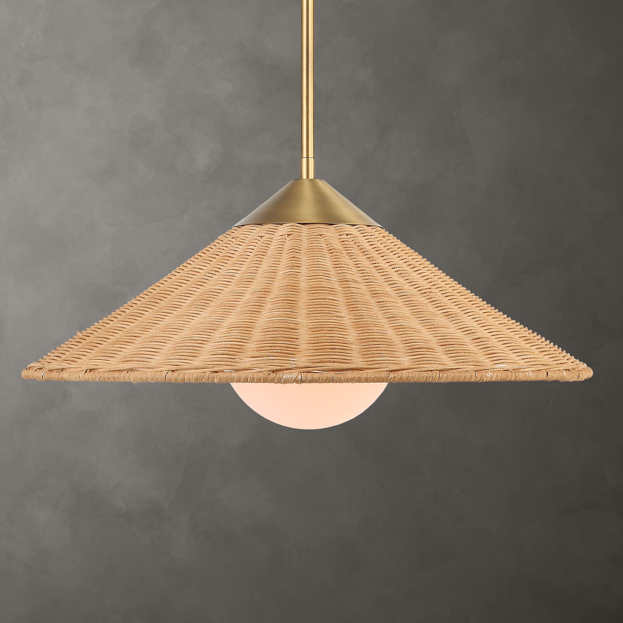 Uttermost Home Uttermost Phuvinh 1 Light Rattan Shade Pendant