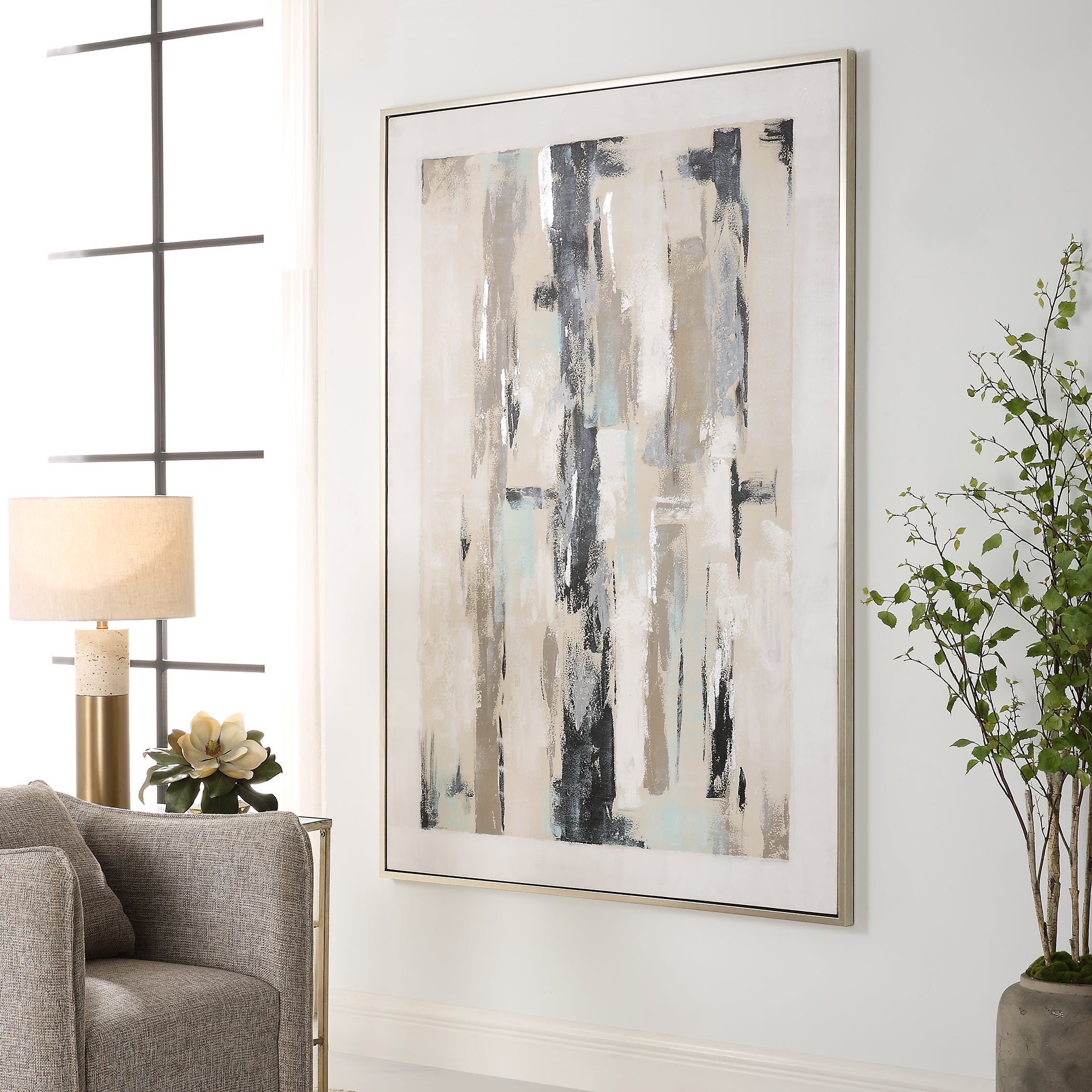 Uttermost Home Motor Freight - Rate to be Quoted Uttermost Placidity Hand Painted Abstract Art