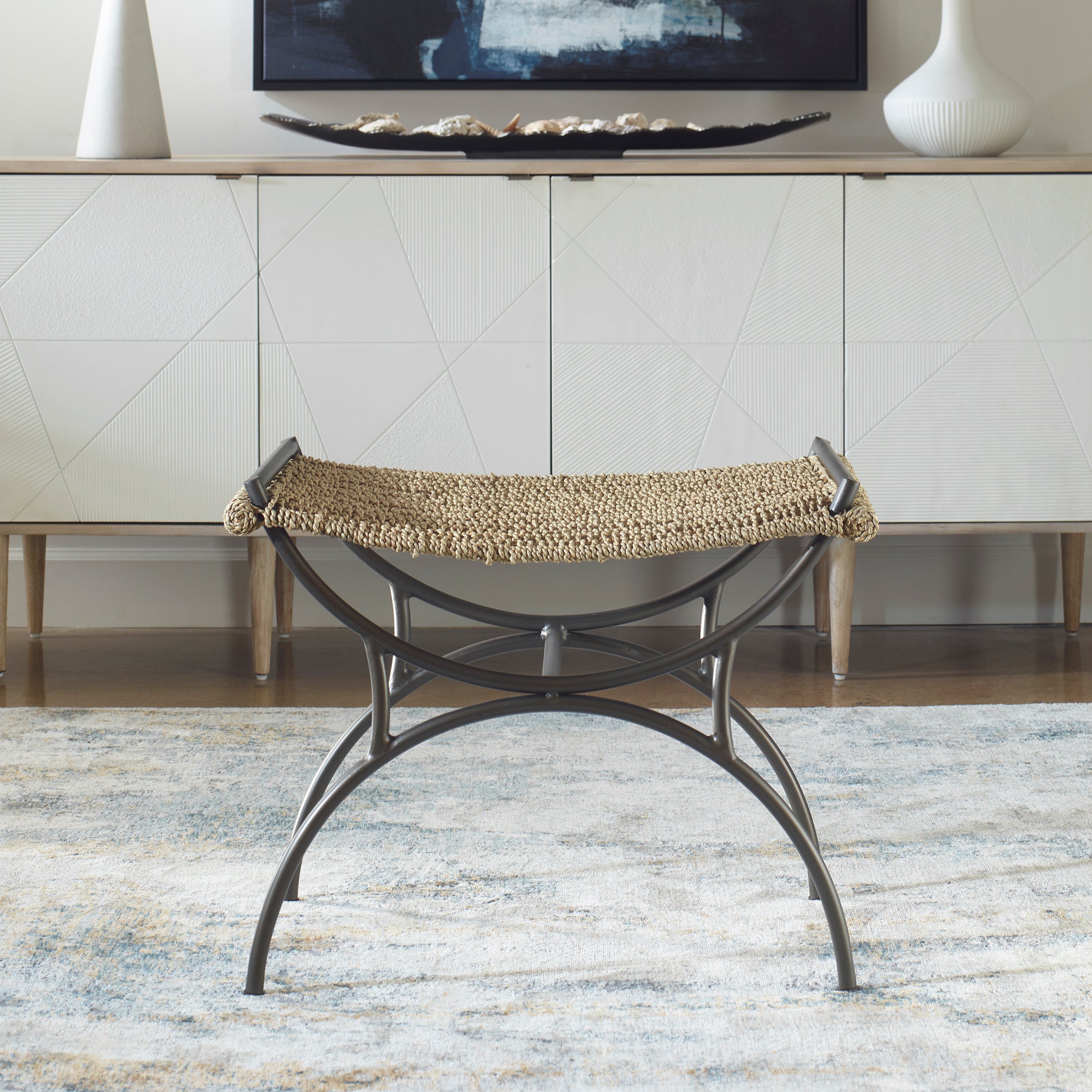 Uttermost Home Decor Uttermost Playa Seagrass Small Bench