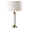 Uttermost Lighting Uttermost Plinth White Marble Table Lamp