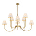Uttermost Lighting Uttermost Poppins, 8 Lt Chandelier - CLOSEOUT