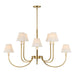 Uttermost Lighting Uttermost Poppins, 8 Lt Chandelier - CLOSEOUT