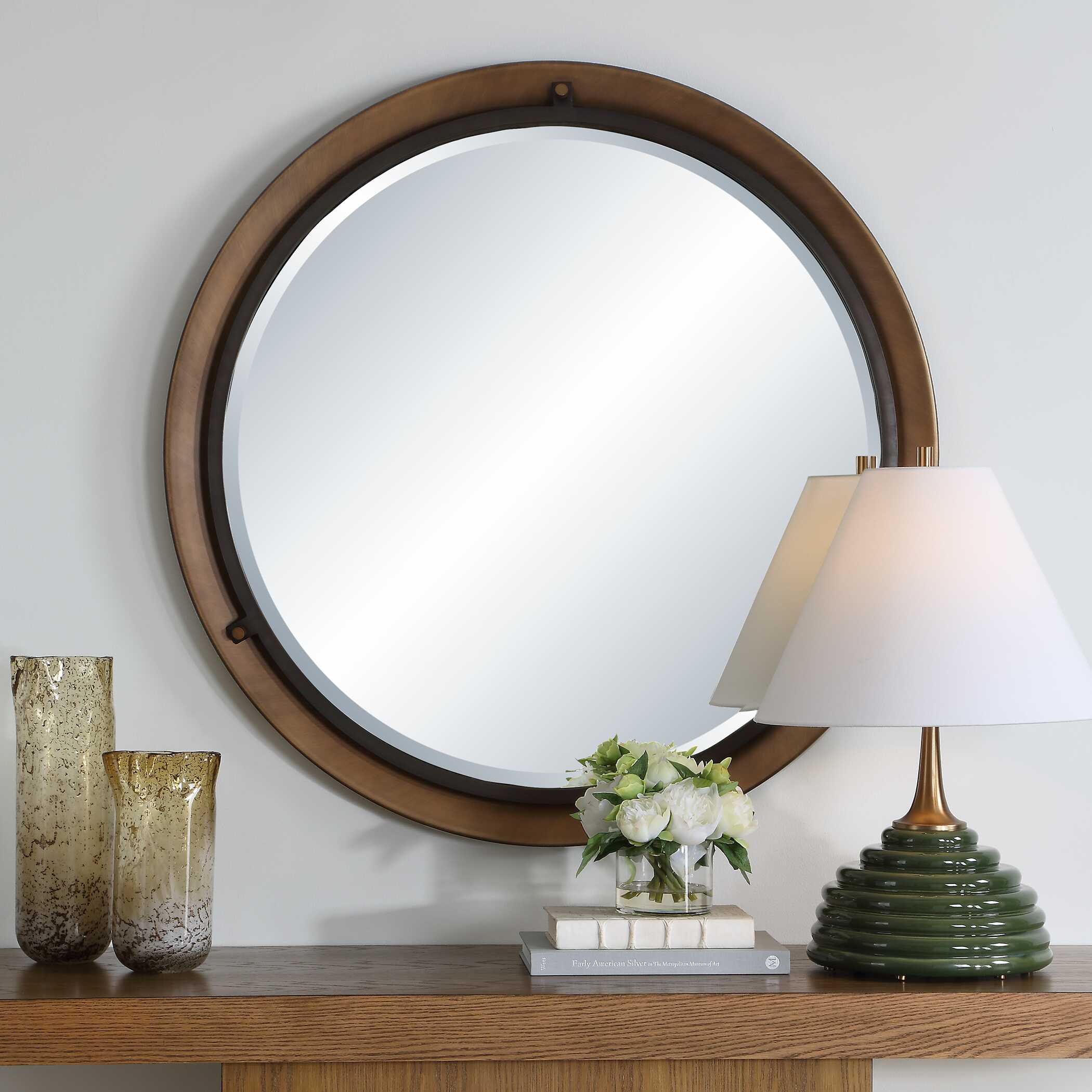 Uttermost Home Decor Uttermost Porthole Bronze Round Mirror