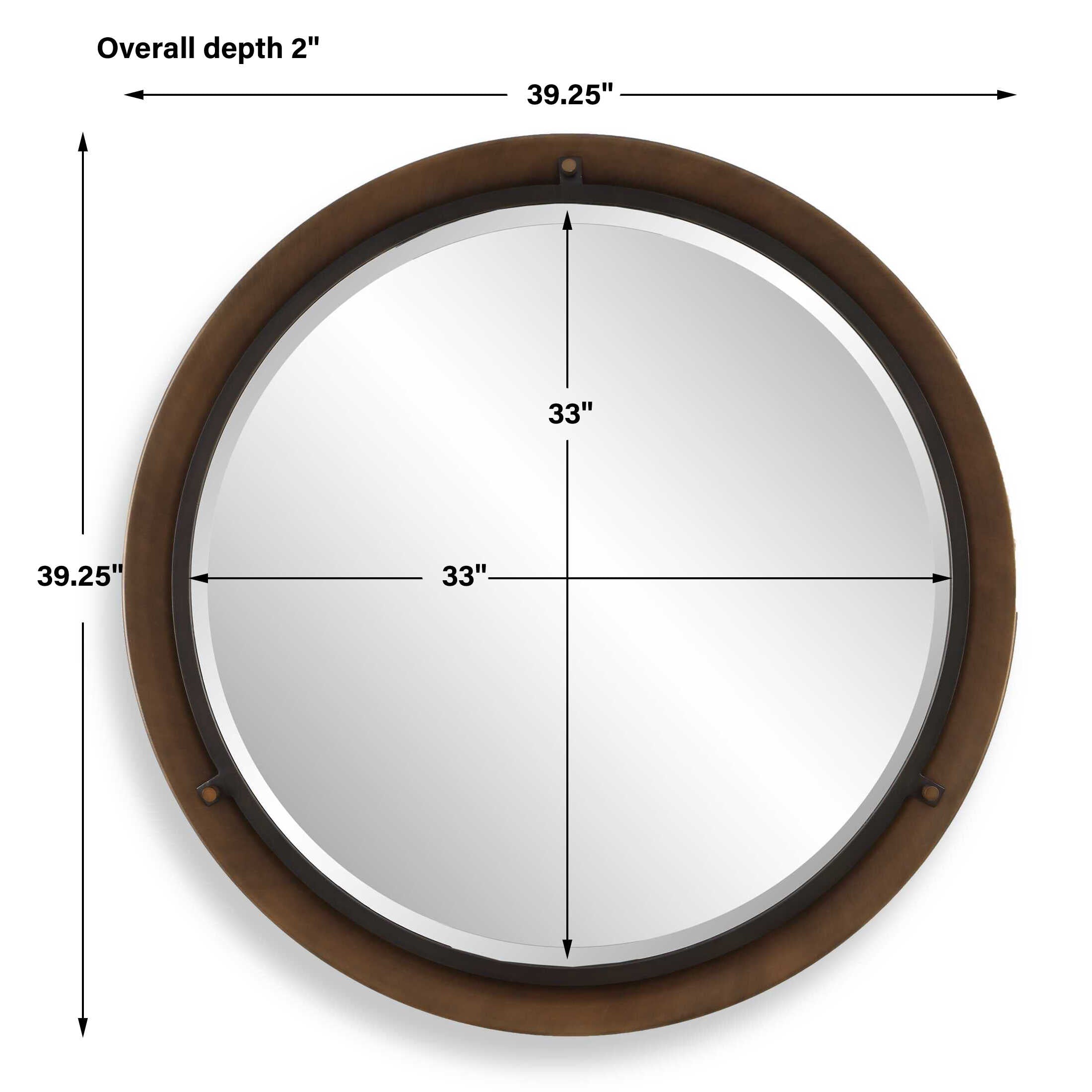 Uttermost Home Decor Uttermost Porthole Bronze Round Mirror