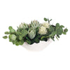 Uttermost Uttermost Protea Blooms White Bowl Centerpiece