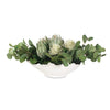 Uttermost Uttermost Protea Blooms White Bowl Centerpiece