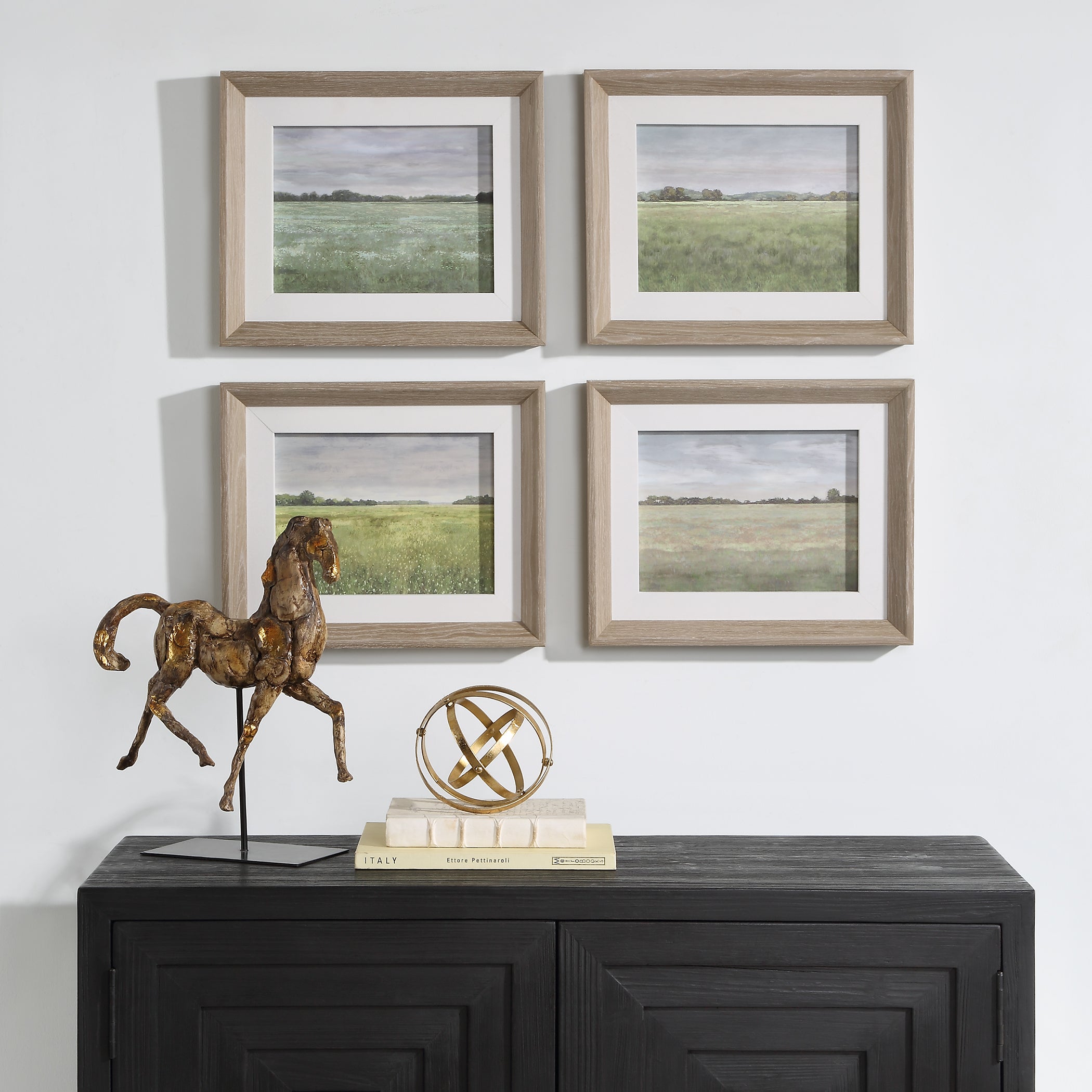 Uttermost Home Decor Uttermost Quiet Meadows Framed Prints, S/4
