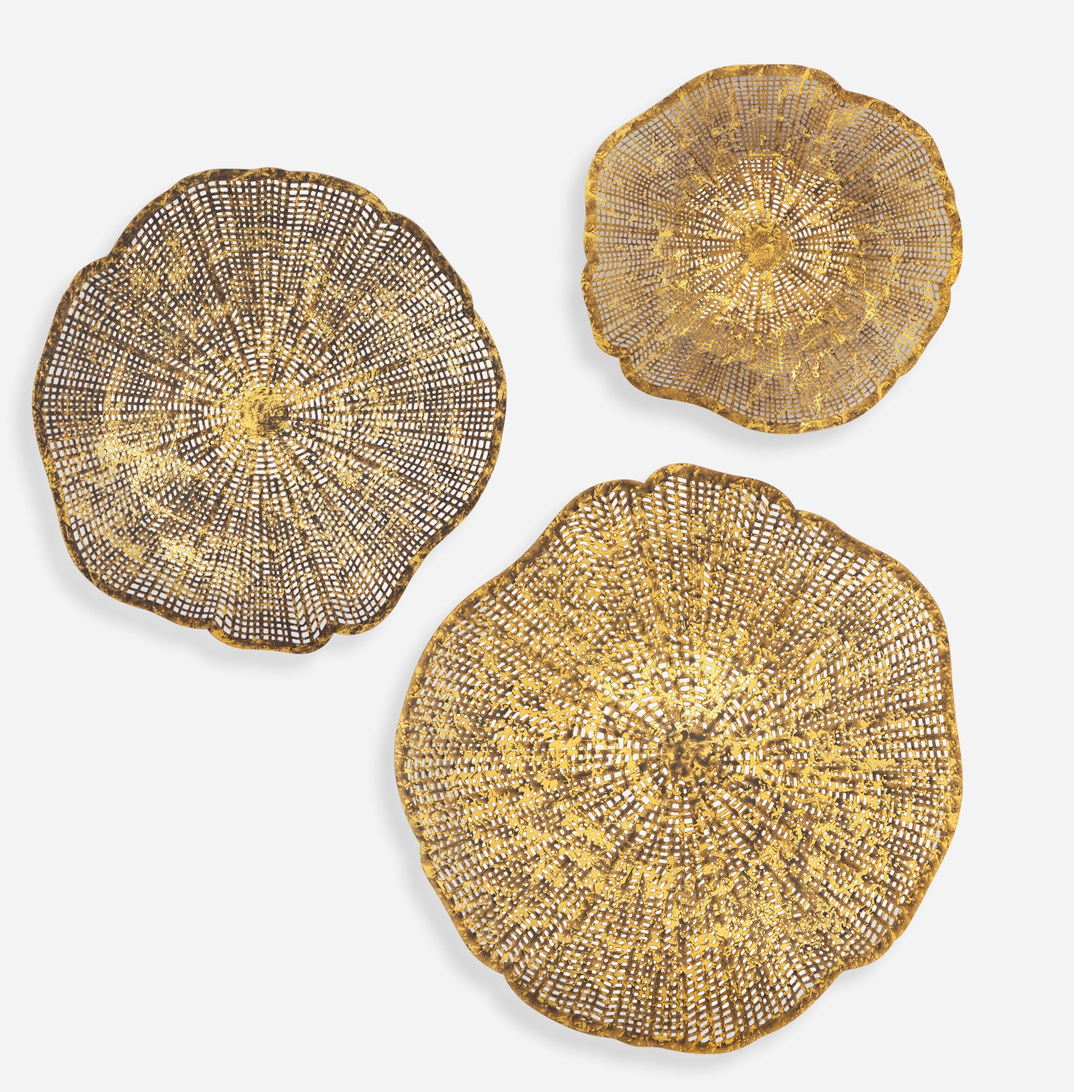 Uttermost Home Decor Uttermost Radiance Gold Metal Wall Decor Set/3