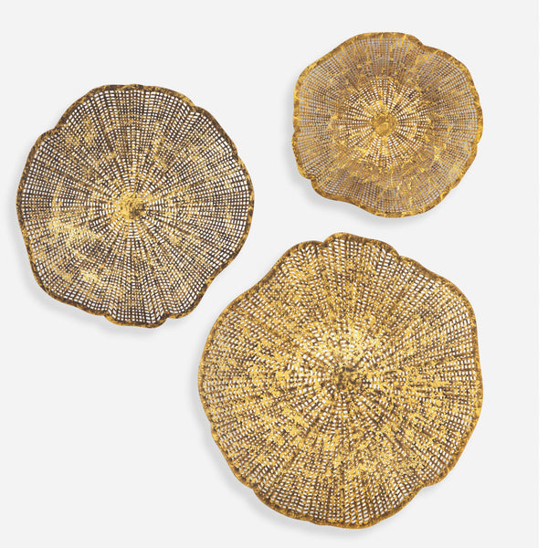 Uttermost Home Decor Uttermost Radiance Gold Metal Wall Decor Set/3