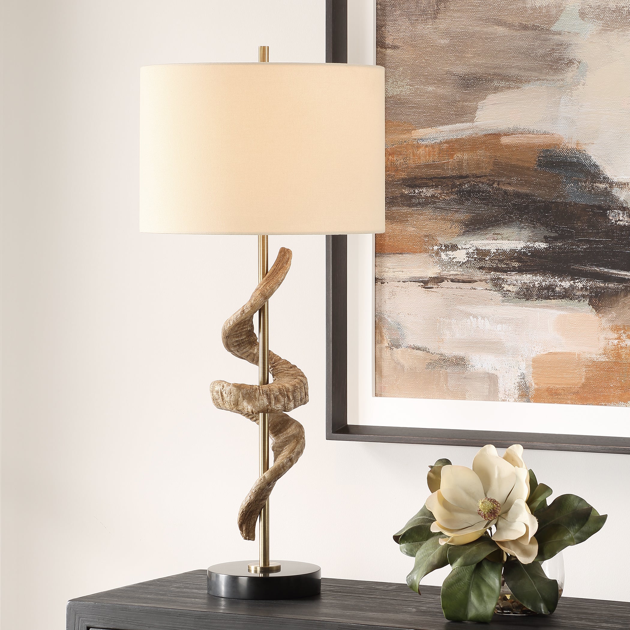 Uttermost Lighting Uttermost Rams Horn Table Lamp