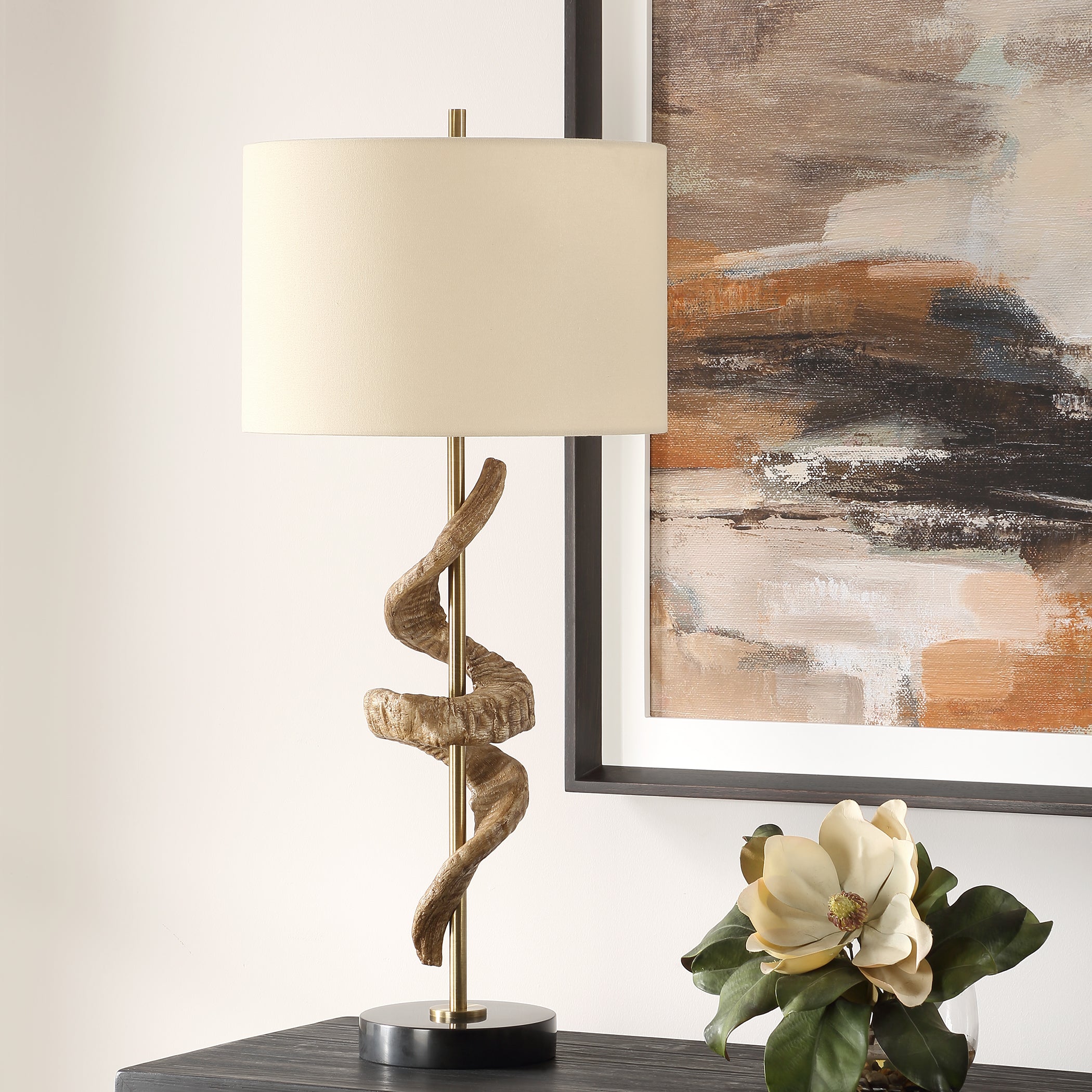 Uttermost Lighting Uttermost Rams Horn Table Lamp