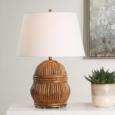 Uttermost Lighting Uttermost Reed Honey Rattan Table Lamp