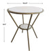 Uttermost Home Decor Oversize Rate to be Quoted Uttermost Refuge Round White Side Table