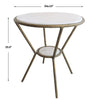 Uttermost Home Decor Oversize Rate to be Quoted Uttermost Refuge Round White Side Table
