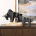 Uttermost Home Decor Uttermost Regal Bull Bronze Sculptures Set/2