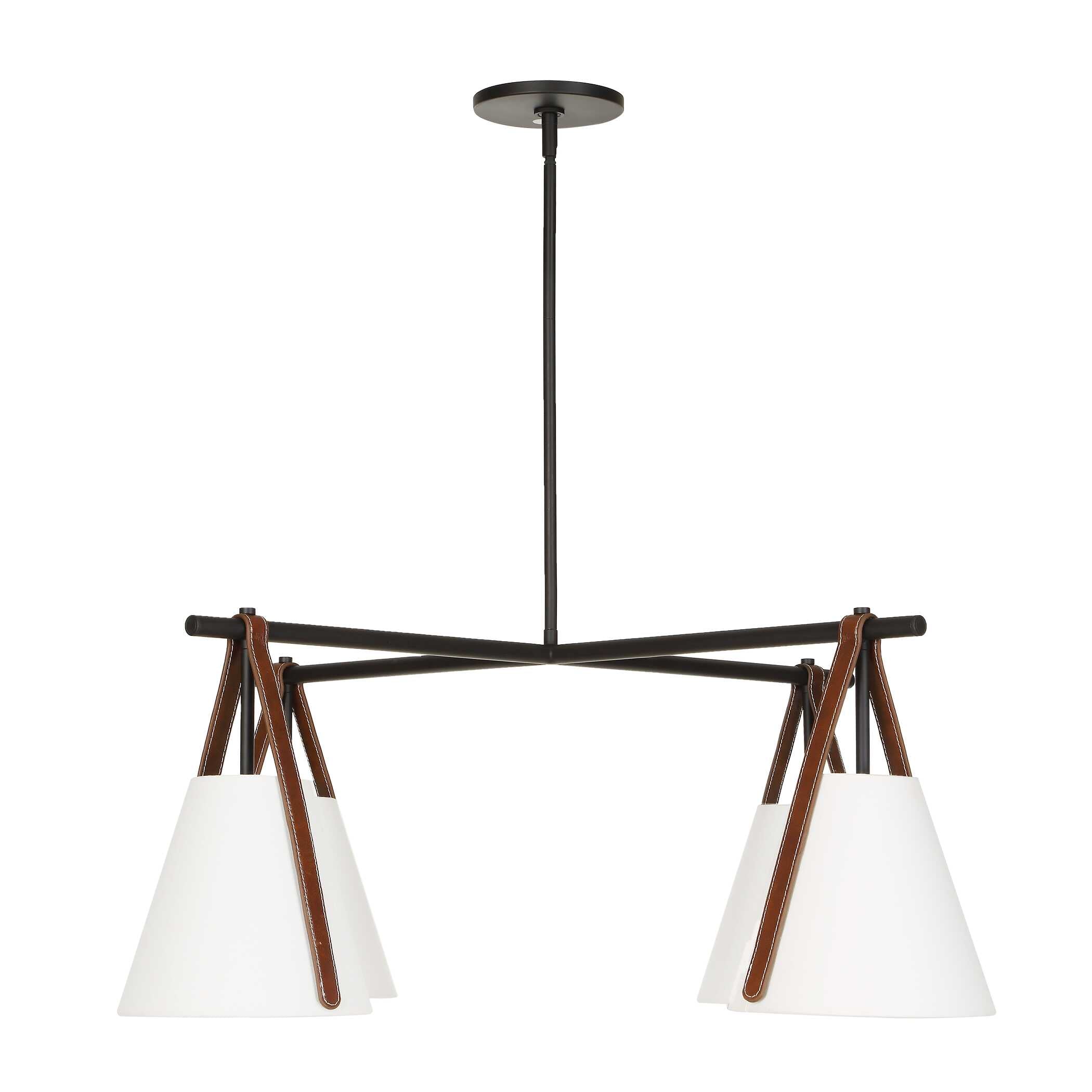 Uttermost Lighting Uttermost Reins Accent Straps 4 Light Chandelier