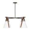 Uttermost Lighting Uttermost Reins Accent Straps 4 Light Chandelier