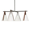 Uttermost Lighting Uttermost Reins Accent Straps 4 Light Chandelier